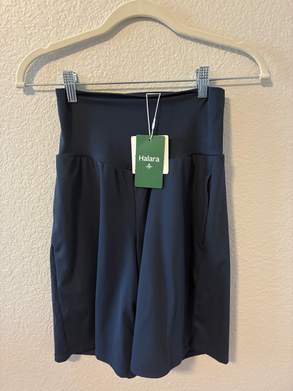 HALARA Navy Blue Active Shorts - Extra Long